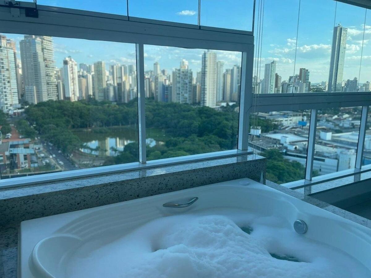 1 Qts.| 2 Hosp. | Jacuzzi Na Varanda | Linda Vista Goiania Bagian luar foto