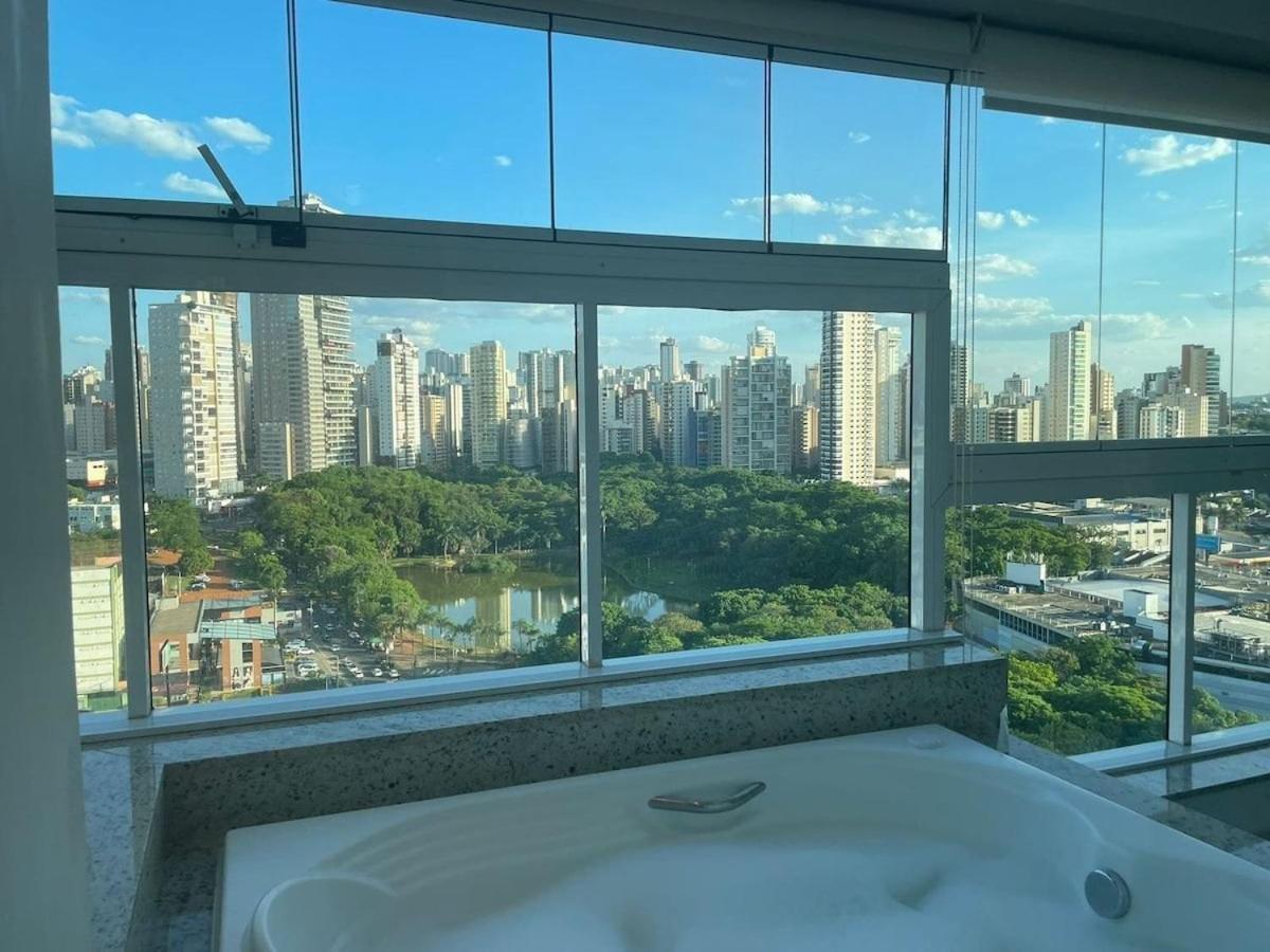 1 Qts.| 2 Hosp. | Jacuzzi Na Varanda | Linda Vista Goiania Bagian luar foto