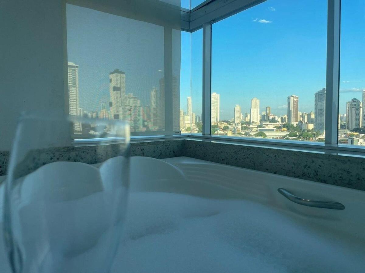 1 Qts.| 2 Hosp. | Jacuzzi Na Varanda | Linda Vista Goiania Bagian luar foto