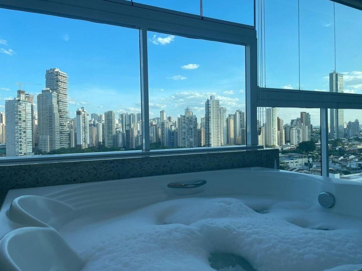 1 Qts.| 2 Hosp. | Jacuzzi Na Varanda | Linda Vista Goiania Bagian luar foto