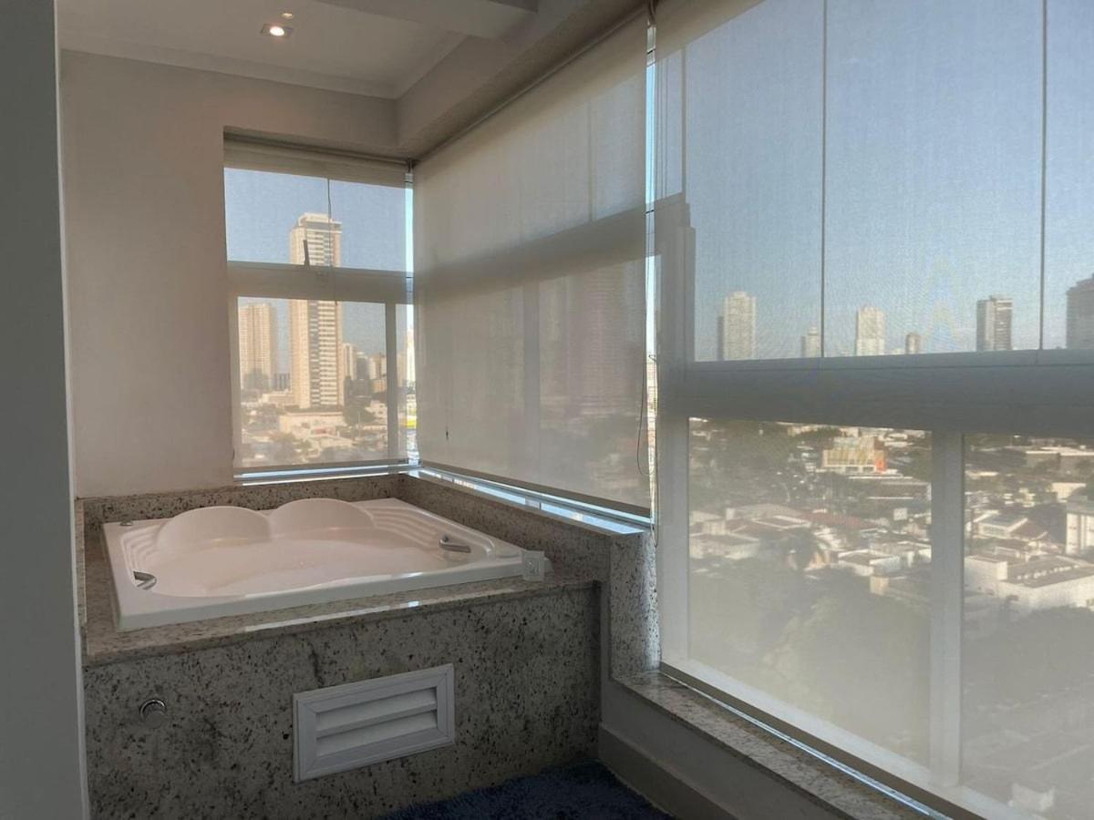 1 Qts.| 2 Hosp. | Jacuzzi Na Varanda | Linda Vista Goiania Bagian luar foto