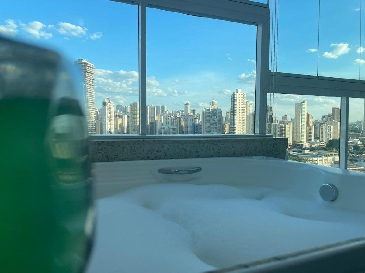 1 Qts.| 2 Hosp. | Jacuzzi Na Varanda | Linda Vista Goiania Bagian luar foto