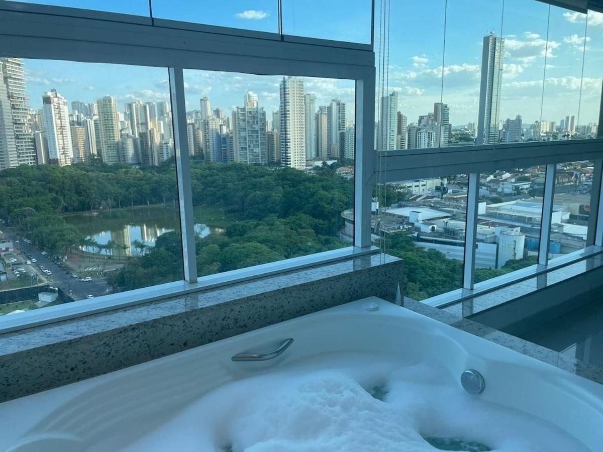 1 Qts.| 2 Hosp. | Jacuzzi Na Varanda | Linda Vista Goiania Bagian luar foto
