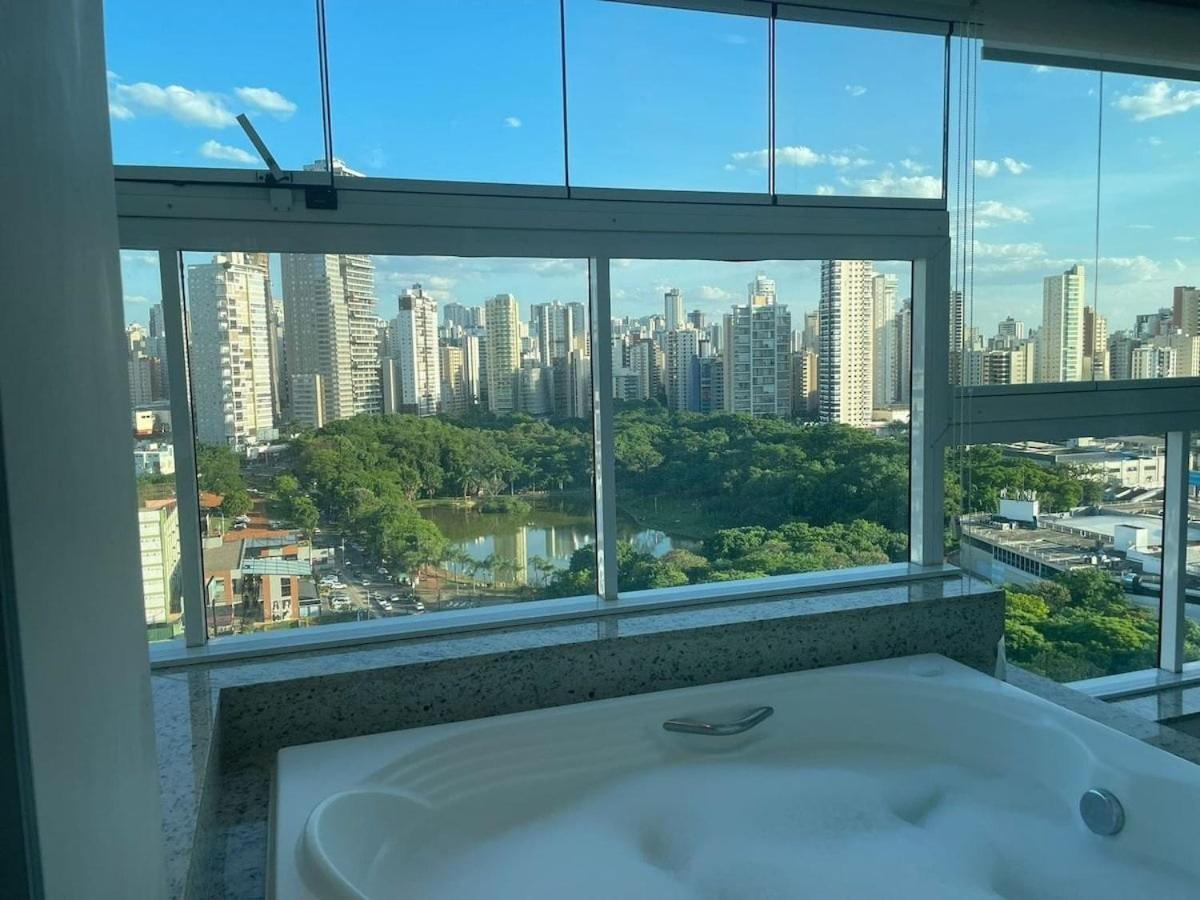 1 Qts.| 2 Hosp. | Jacuzzi Na Varanda | Linda Vista Goiania Bagian luar foto
